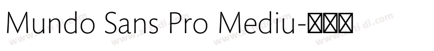 Mundo Sans Pro Mediu字体转换